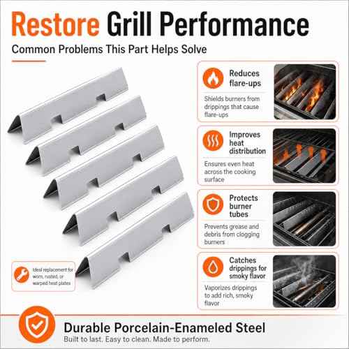 15.3" Flavorizer Bars for Weber Spirit E310 & GS4 Spirit II 300 (5 Count)