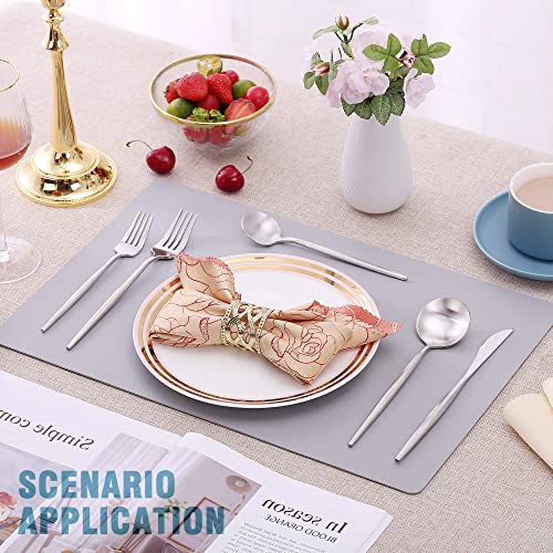 Matte Silverware Set for 6 (30 Count)