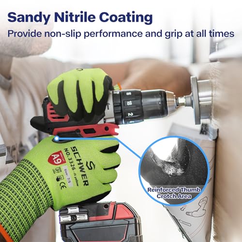 ProGuard Highest Level Cut Resistant Work Gloves PR3326 for Extreme Protection (2 Count)