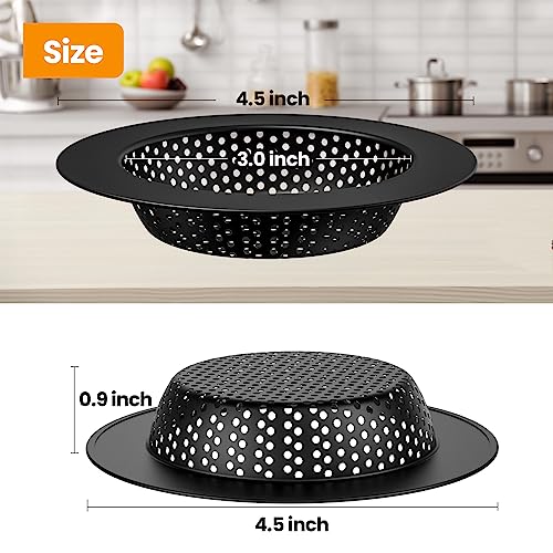Huntorny 2PCS Kitchen Sink Drain Strainer and Stopper (2 Count)