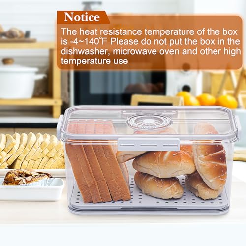 Bread Box for Homemade Bread Boxes for Kitchen Counter Airtight
