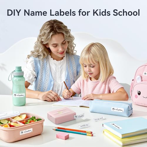 D110 Mini Label Maker Machine with Tape for Home School