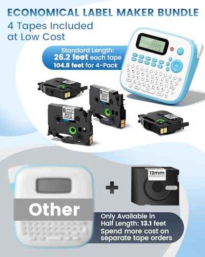 Label Maker Machine with Tape