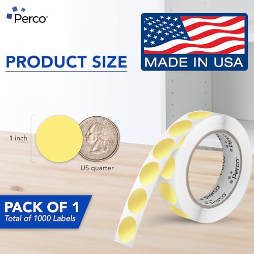 Metallic Gold Round Circle Dot Sticker 1