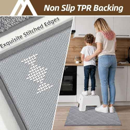Kitchen Rugs Non Slip Washable 32"x48" (11 Sq Ft)