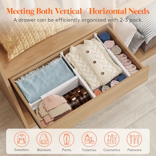5" Tall Upgrade Drawer Dividers (6 Count)