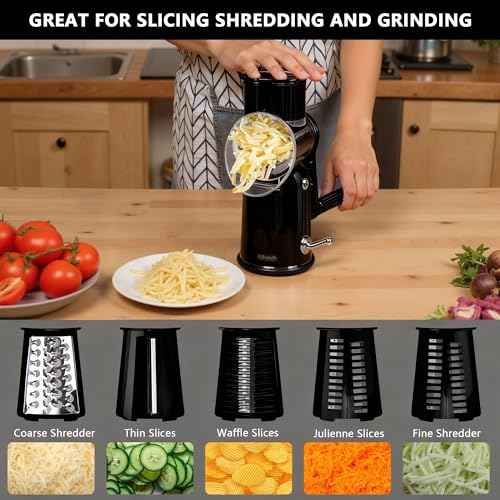 Rotary Cheese Grater with Handle