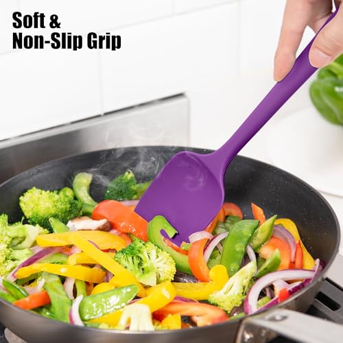 600°F Heat Resistant Silicone Spatula Scrapers (4 Count)