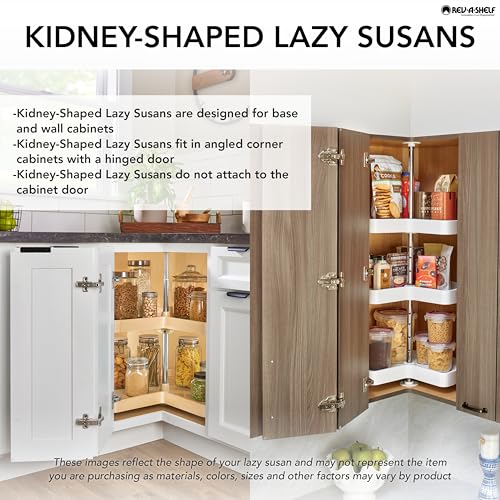 Kidney Shape Dual Shelves