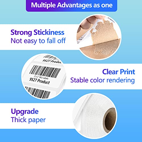 2" x 1" Sticker Labels Direct Thermal Labels 1000 Labels Per Roll (1000 Count)