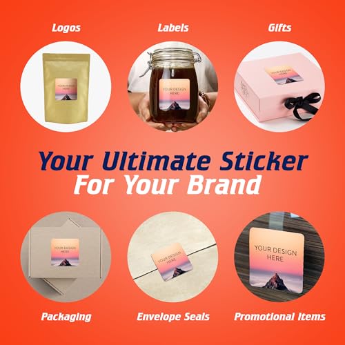 Custom Vinyl Stickers Your Image (100 Count)