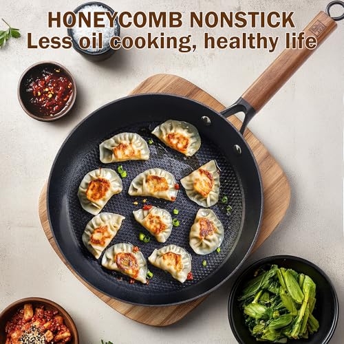Cast Iron 10 12 Inch Nonstick Skillets (2 Count)