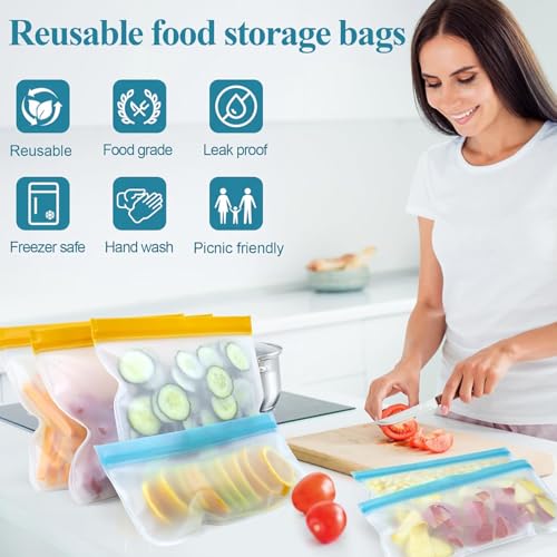 10 Pack Snack Bags Dishwasher Safe (10 Count)