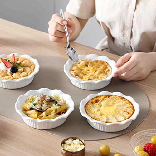 Ceramic Mini Pie Pans Set of 6 (6 Count)