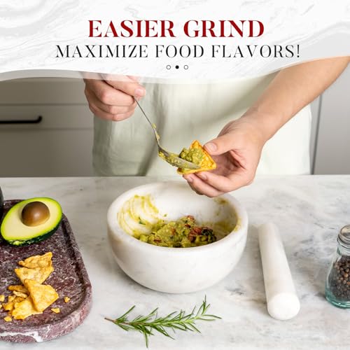 Marble Mortar and Pestle Set