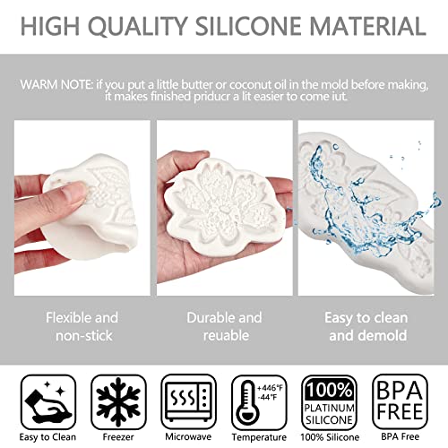 Lace Fondant Molds 4 Pcs