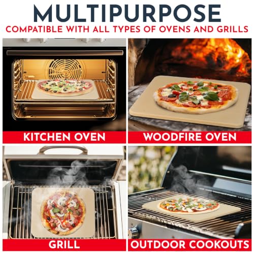 Large Pizza Stone for Oven and Grill