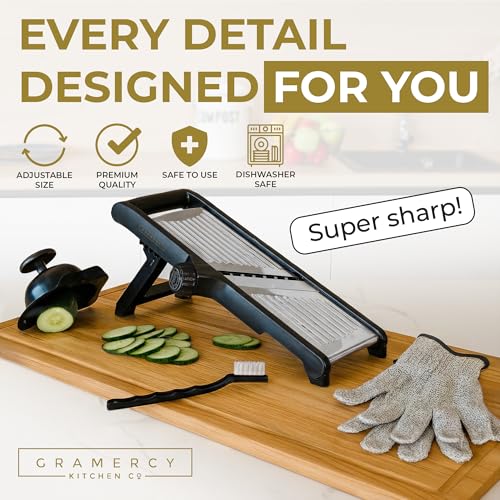 Gramercy Mandoline Food Slicer With 12 Slice Settings