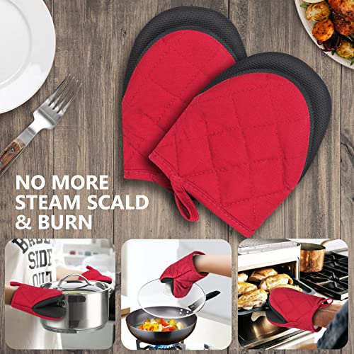 1 Pair Short Oven Mitts