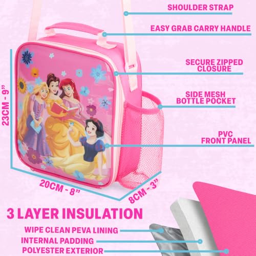 Disney Princess Girls Lunch Box 3Pc Set (3 Count)