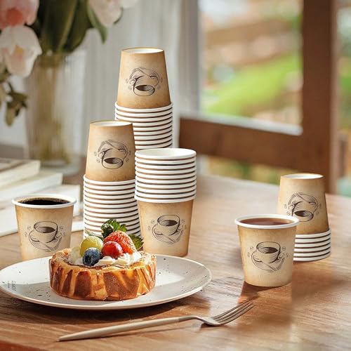 600 Pack 4 oz Small Coffee Cups Disposable Paper Espresso Cups (600 Count)