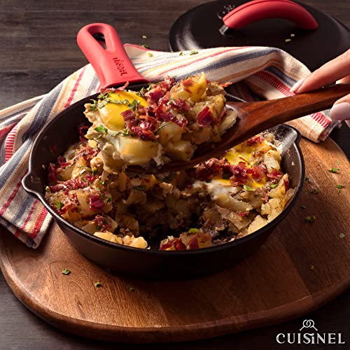 Cast Iron Skillets Set with Lids