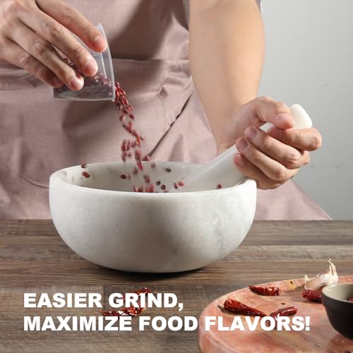 Marble Mortar and Pestle Set