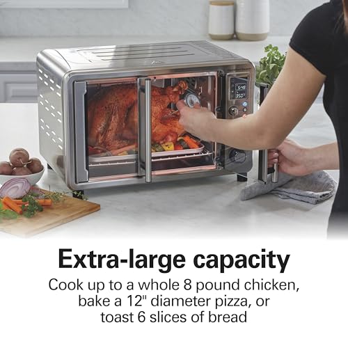 6-in-1 XL Digital Air Fryer Toaster Oven Combo