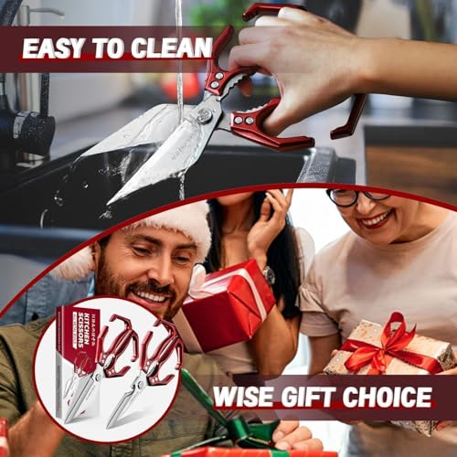 Kitchen Shears Set for Food with Sharp Bone