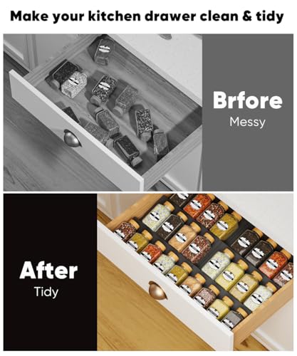 Spice Drawer Organizer (6 Count)