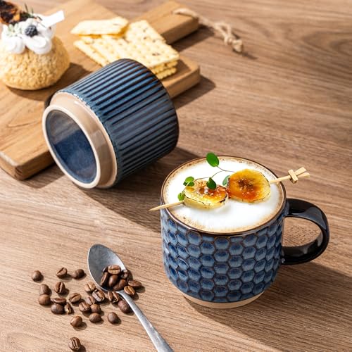 15 OZ Stackable Coffee Mugs Set of 4 (4 Count)