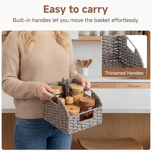 Wicker Baskets for Organizing (2 Count)