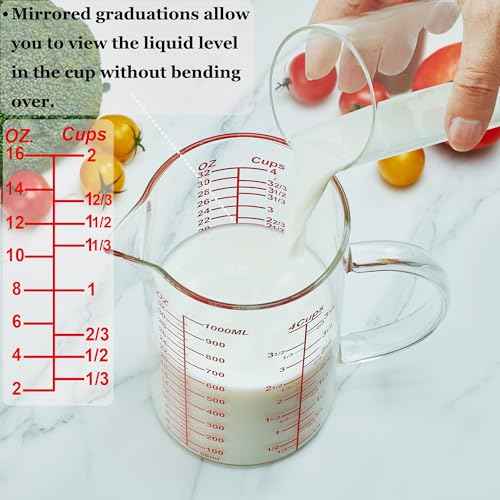 Ackers Mirror Scale Glass Measuring Cup