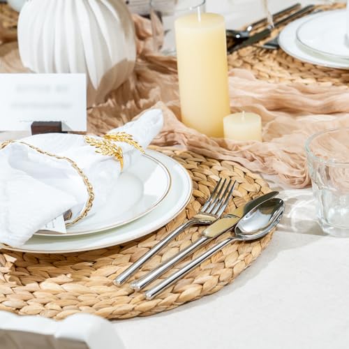 Potter 60 Piece Forged Silverware Set Stainless Steel Flatware Set Cutlery Set (9.17 Count)