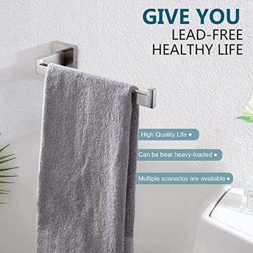 Hand Towel Holder Brushed Nickel Towel Bars Stainless Steel Bathroom Hardware Kitchen Paper Towel Holder Wall Mount