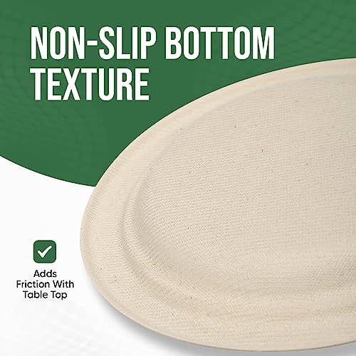 Brown Disposable Paper Plate 7 inch (100 Count)