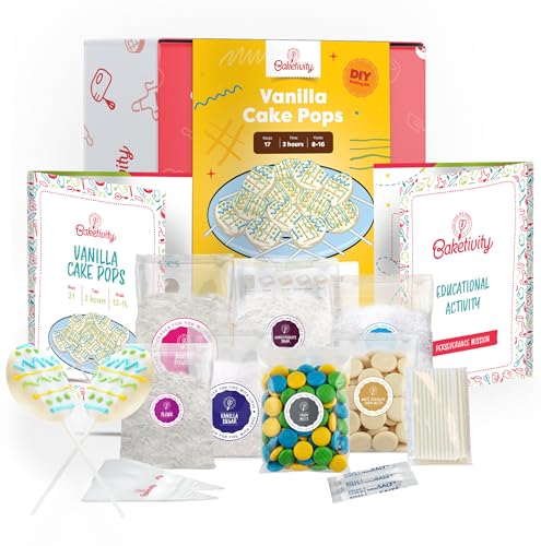 Egg Shape Vanilla Cake Pops Kids Baking DIY Activity Kit