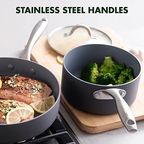 Lima Hard Anodized Healthy Ceramic Nonstick 12 Piece Cookware Pots and Pans Set