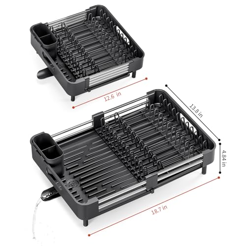 Expandable Dish Drying Rack for Kitchen Counter