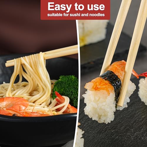 50Pairs Bamboo Chopsticks Disposable Individually Wrapped