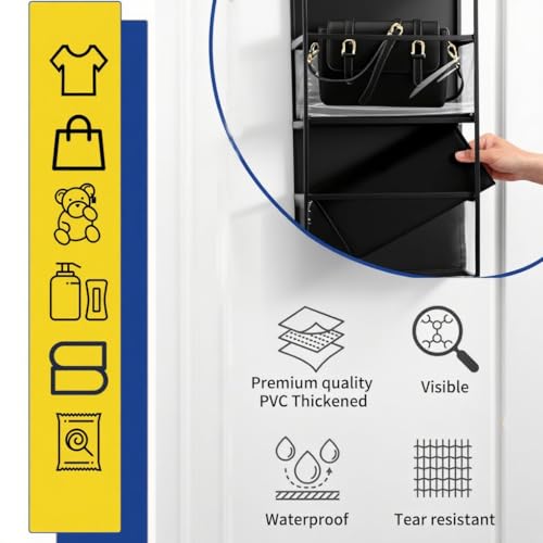 6 Tier Over The Door Hanging Organizer (6 Count)
