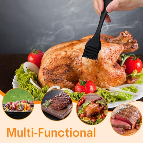 5 Pcs Turkey Baster Set Silicone Brush Cleaning Brush (5 Count)
