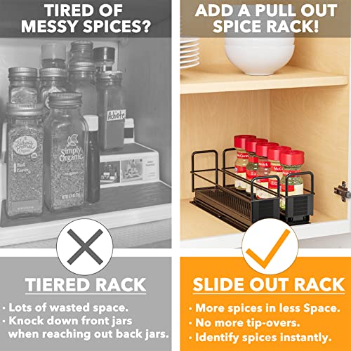Pull Out Spice Rack Organizer for Cabinet