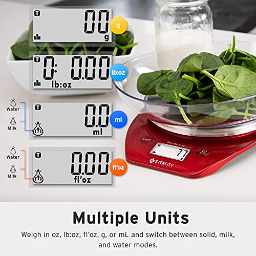 Food Kitchen Scale with Bowl