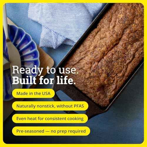 Pre Seasoned Cast Iron Loaf Pan (2 Count)