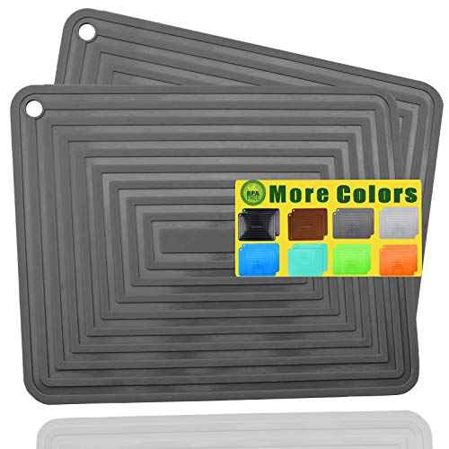 Large Silicone Trivet Mats for Hot Dishes (2 Count)