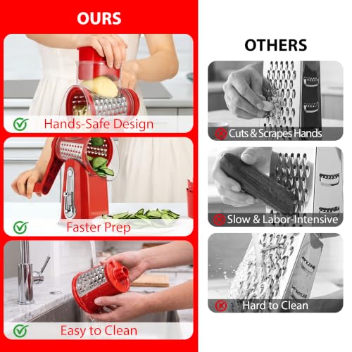 Rotary Cheese Grater 5 Blades