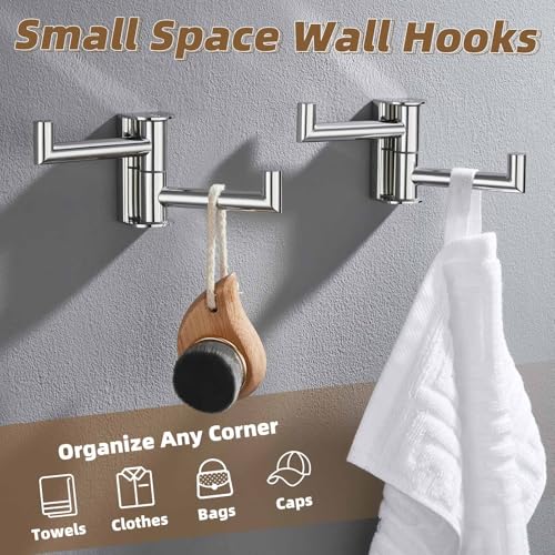 Swivel Wall Hooks with 2 Arm (2 Count)