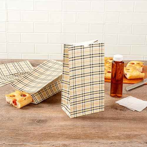 Paper Plaid Bag (100 Count)