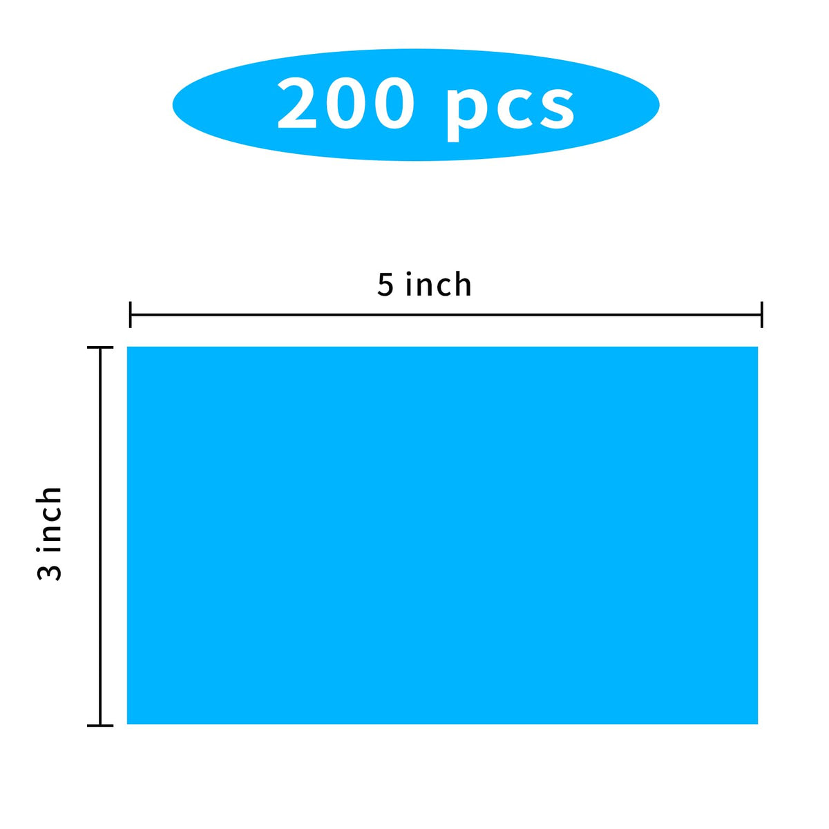 3"X5" Rectangle Colored Labels